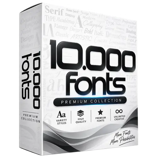 10K Fonts Premium Logo