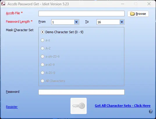 Access Password Get Screenshot 1
