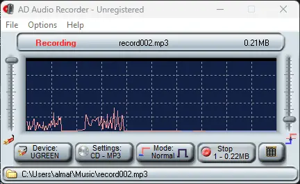 AD Audio Recorder Screenshot 2