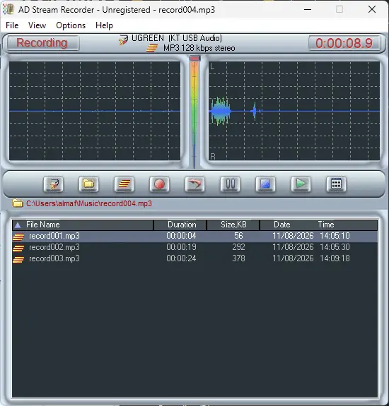 AD Stream Recorder Screenshot 2