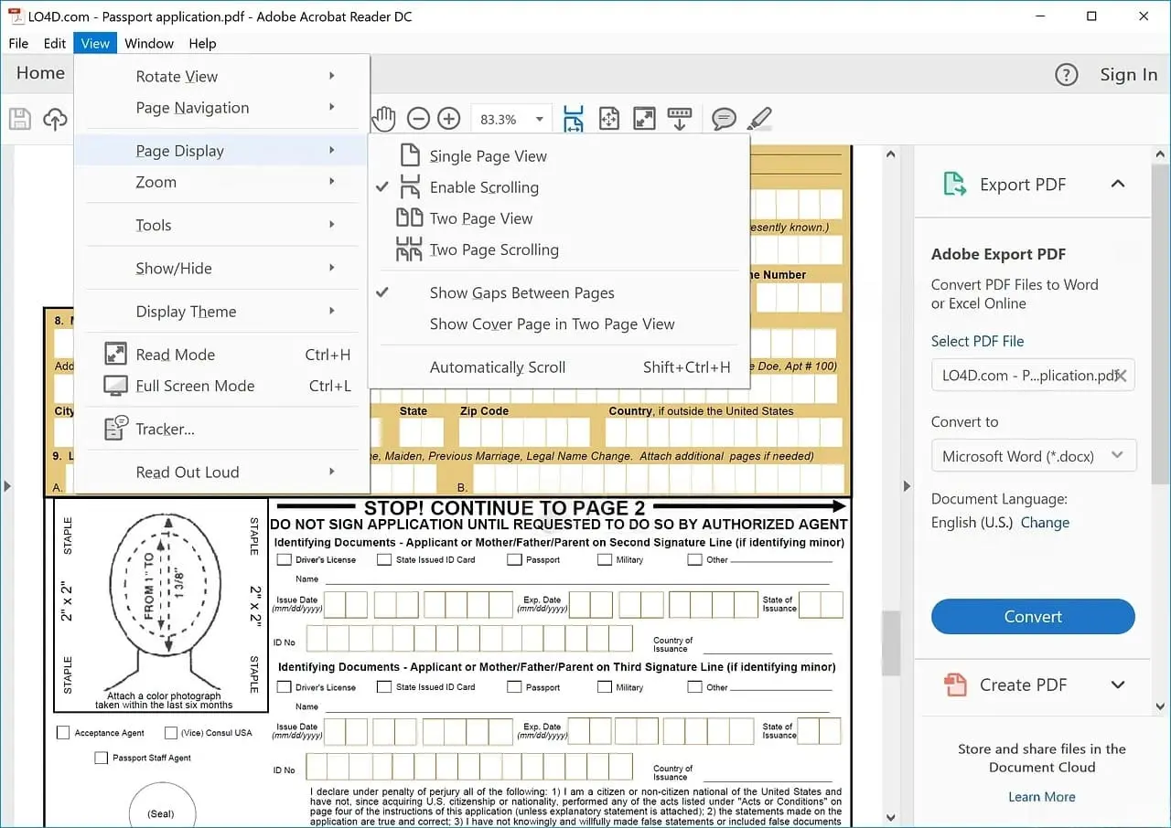 Adobe Acrobat Pro Screenshot 2