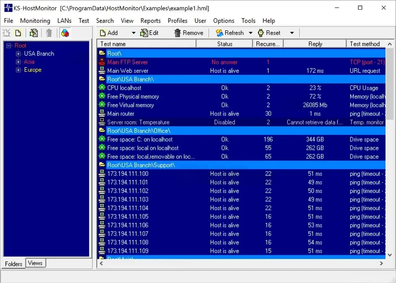 Advanced Host Monitor Screenshot 1