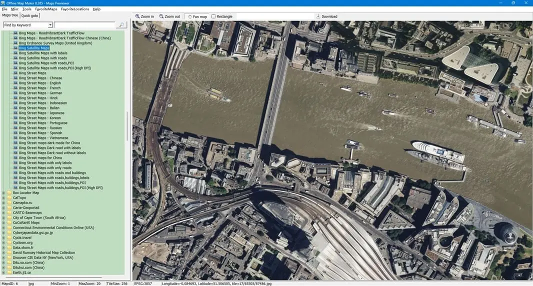 AllMapSoft Offline Map Maker (OMM) Screenshot 1