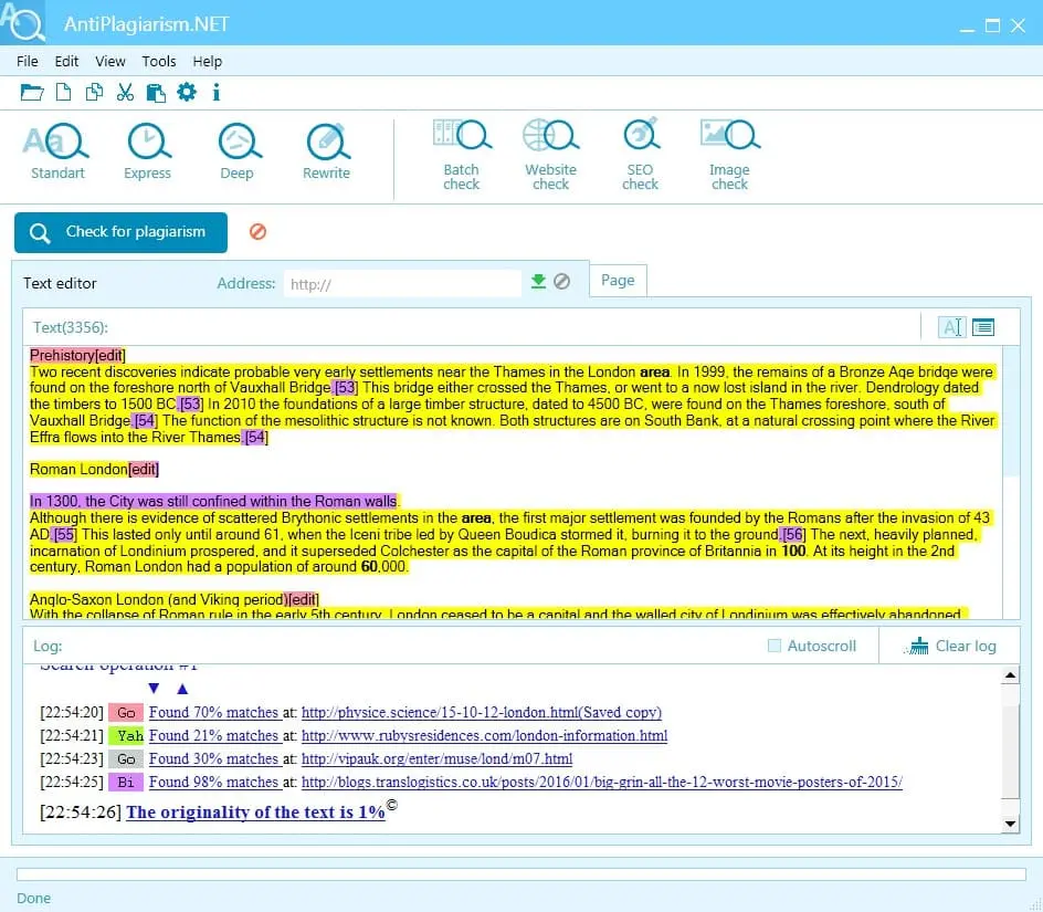 AntiPlagiarism.Net Screenshot 2