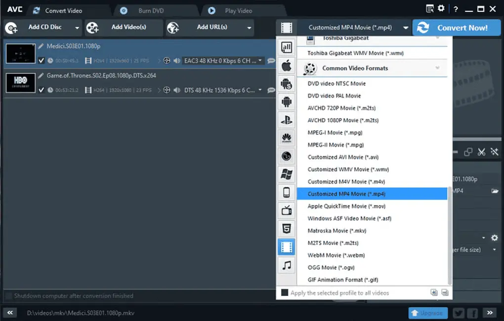 Any Video Converter Screenshot 2