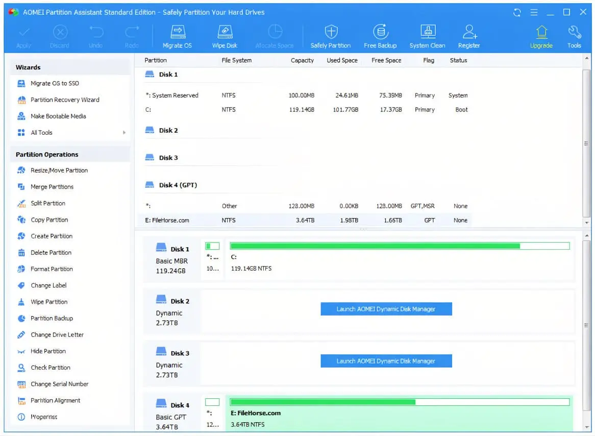 AOMEI Partition Assistant Screenshot 1