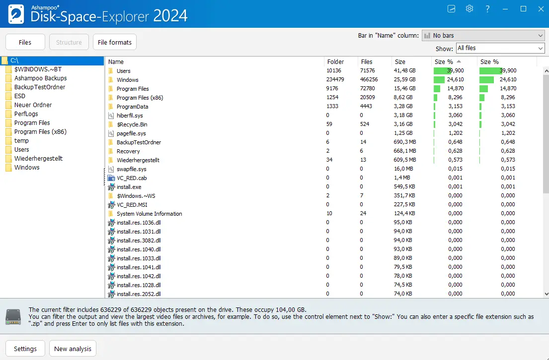 Ashampoo Disk Space Explorer Screenshot 2