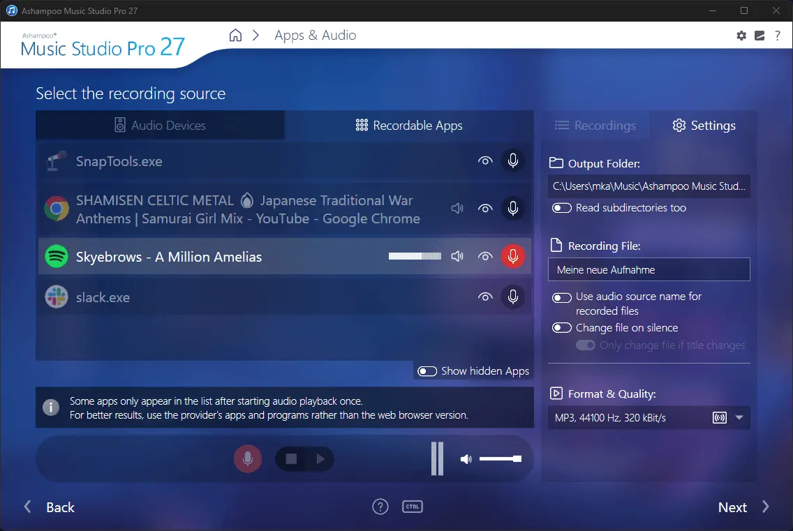 Ashampoo Music Studio Screenshot 2