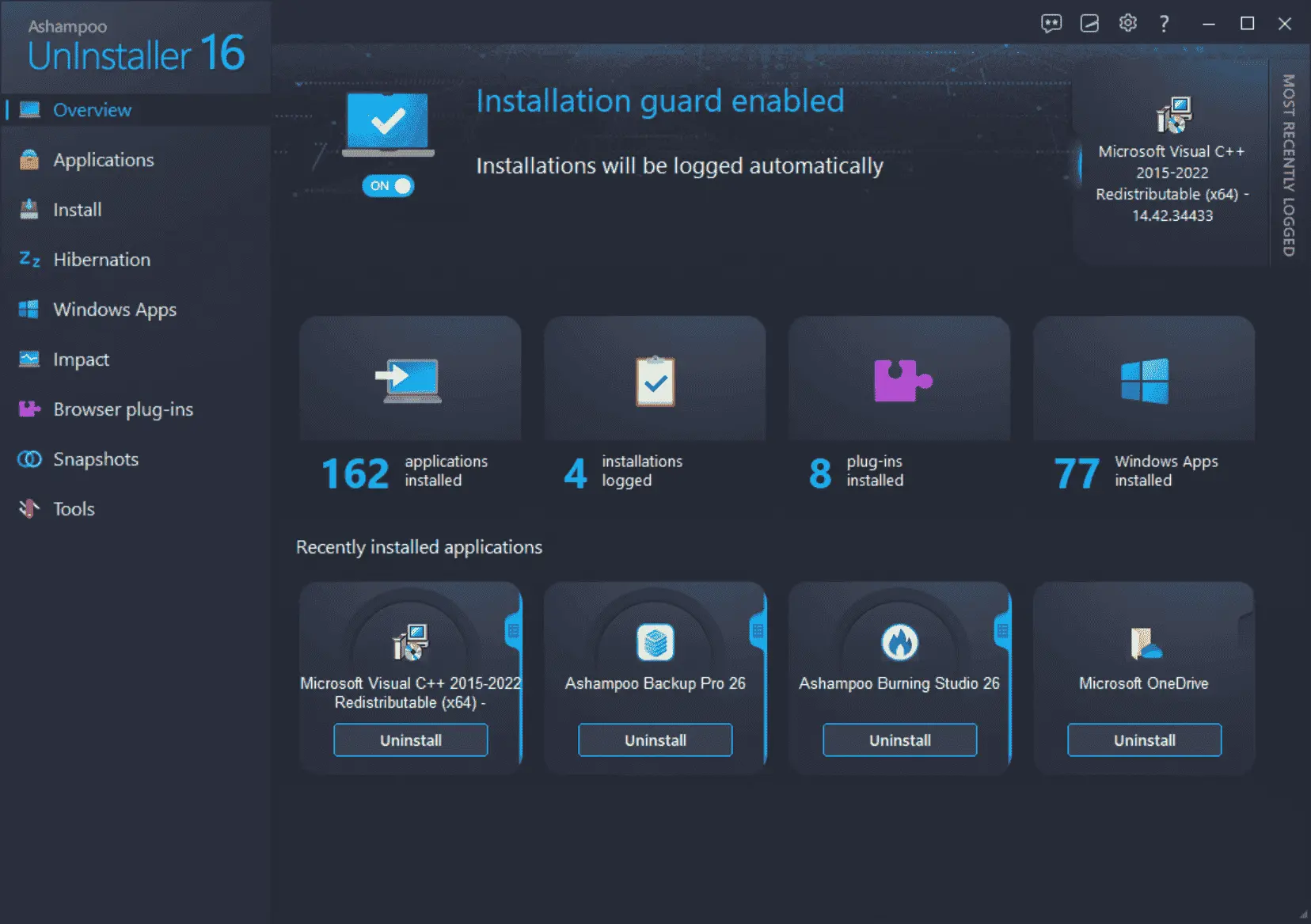 Ashampoo Uninstaller Screenshot 1