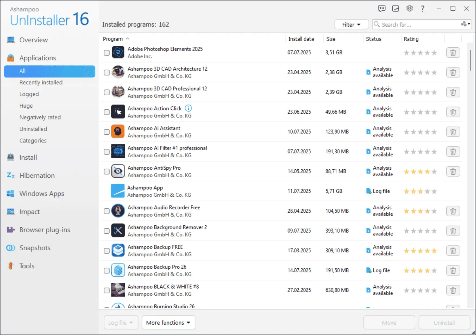 Ashampoo Uninstaller Screenshot 2