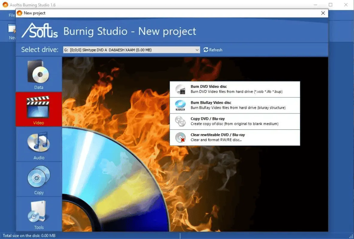 Asoftis Burning Studio Screenshot 2