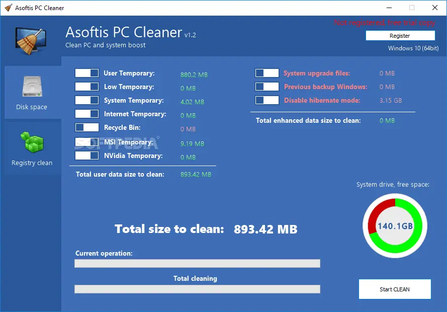 Asoftis PC Cleaner Screenshot 1