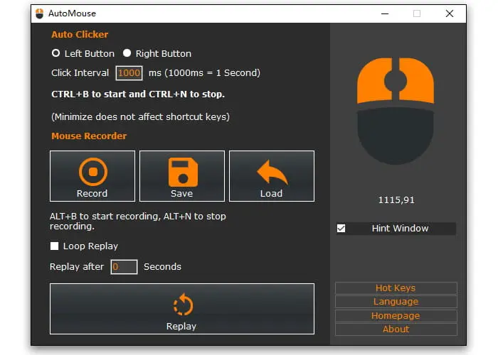 AutoClose Auto Mouse Screenshot 1