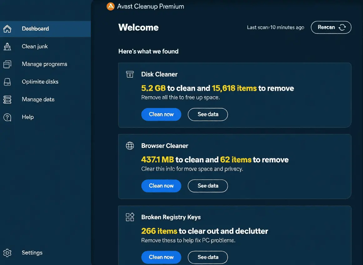 Avast Cleanup Premium Screenshot 2