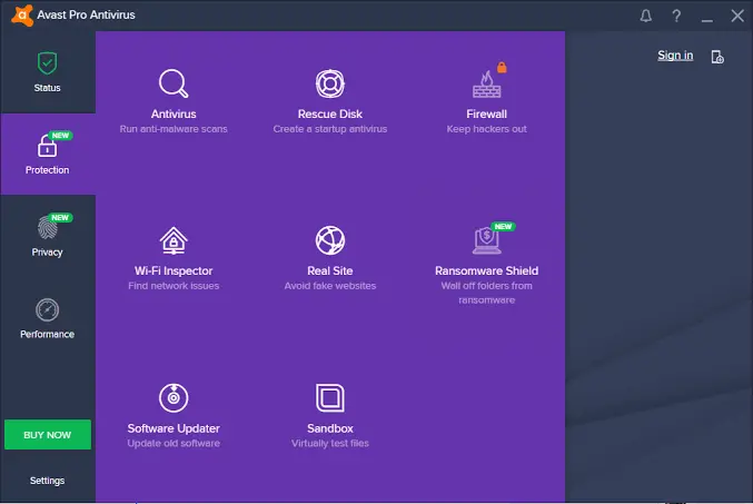 Avast Pro Antivirus Screenshot 2