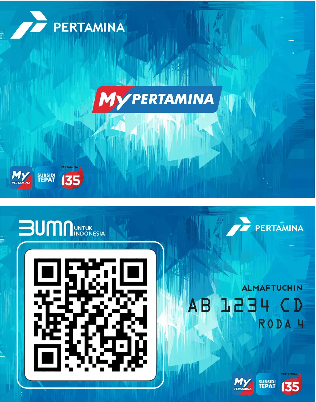 Blue My Pertamina Card