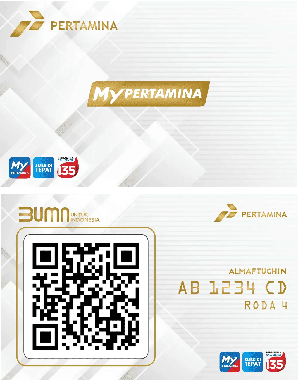 White My Pertamina Card