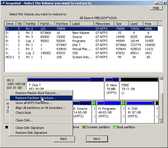 Drive Snapshot Screenshot 2
