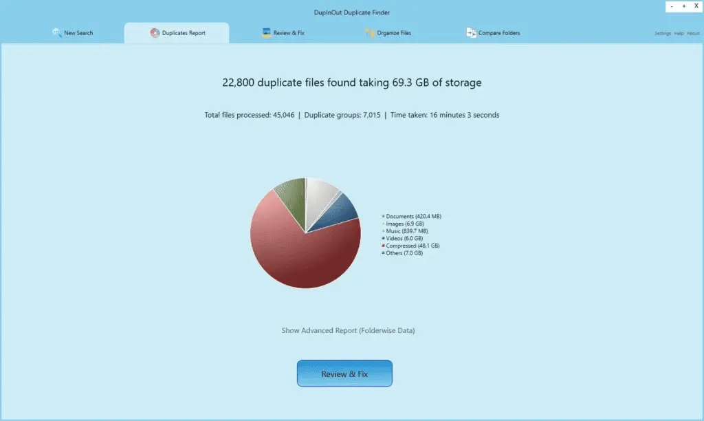 DupInOut Duplicate Finder Screenshot 1