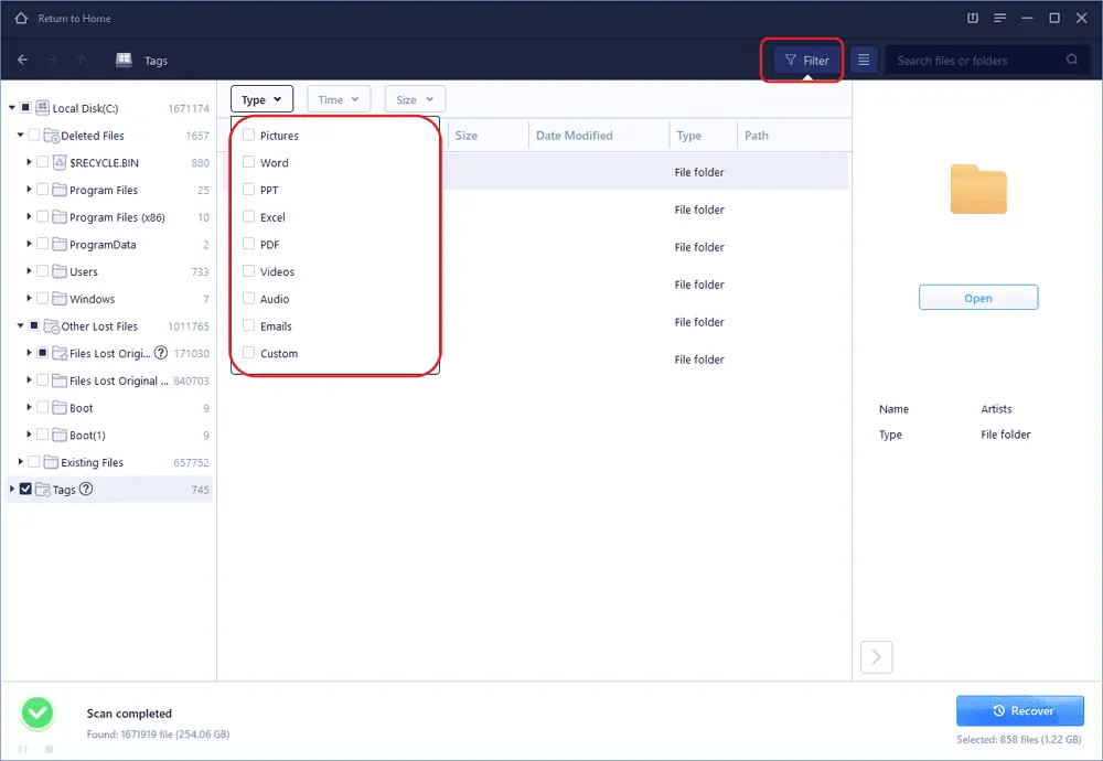EaseUS Data Recovery Wizard Screenshot 2