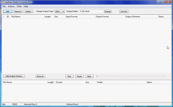 Fairstars Audio Converter Pro Screenshot 1