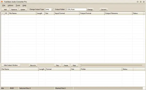 Fairstars Audio Converter Pro Screenshot 2