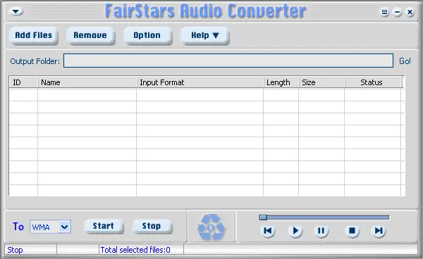 Fairstars Audio Converter Screenshot 1
