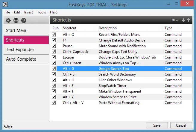 FastKeys Screenshot 1
