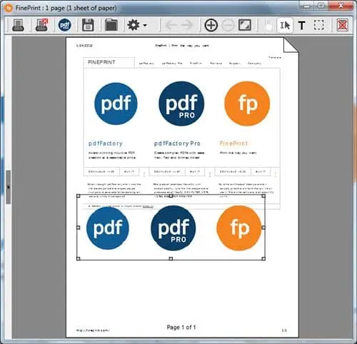 FinePrint Screenshot 1
