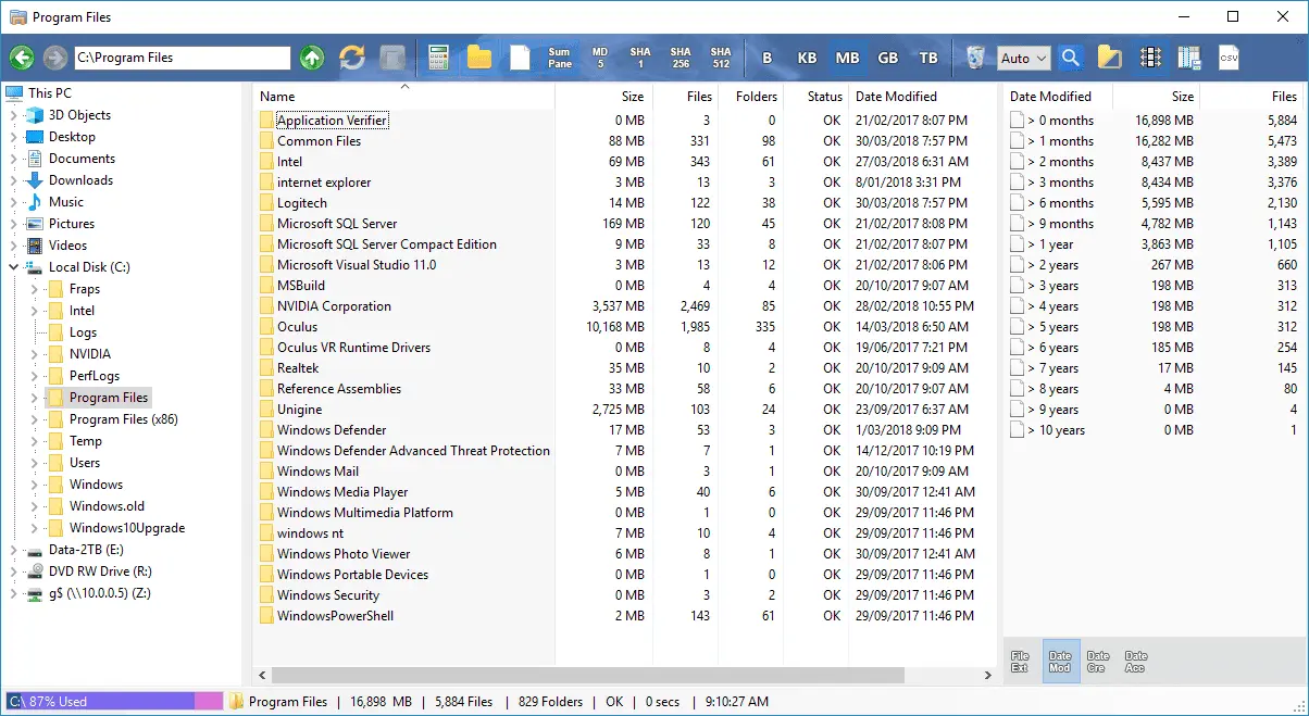 Folder Sizes Screenshot 1