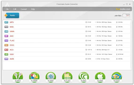 Freemake Audio Converter Screenshot 1