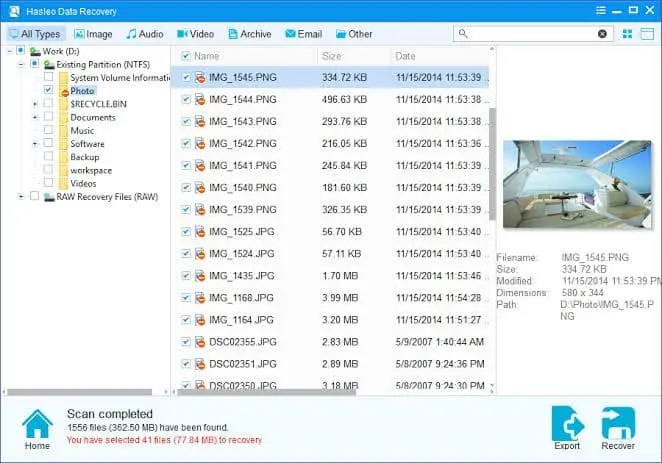 Hasleo Data Recovery Screenshot 2