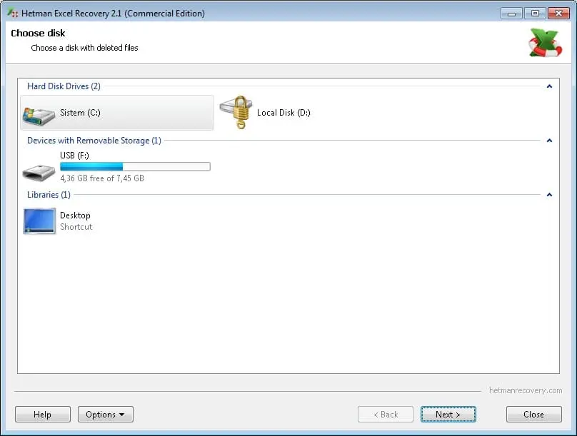 Hetman Excel Recovery Screenshot 1