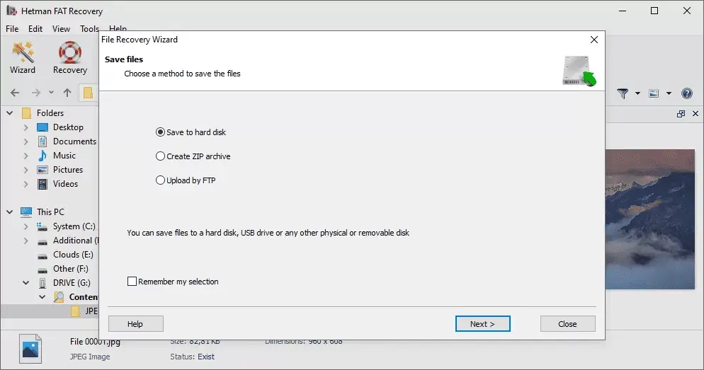 Hetman FAT Recovery Screenshot 2