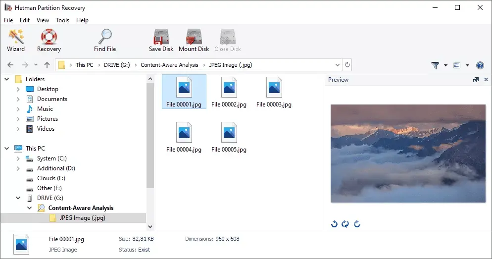 Hetman Partition Recovery Screenshot 1