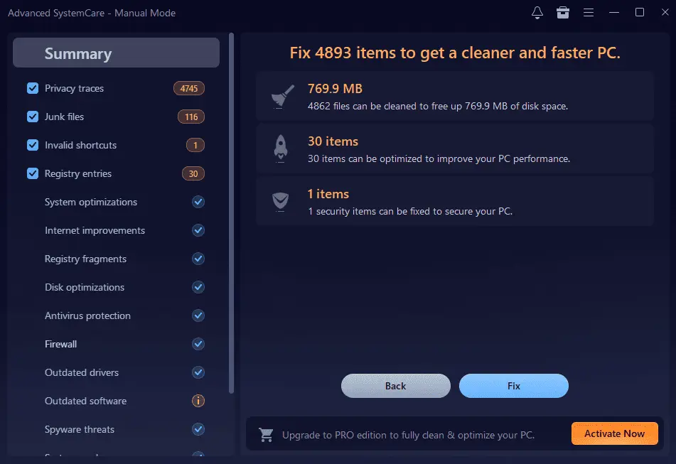IObit Advanced SystemCare Pro Screenshot 2