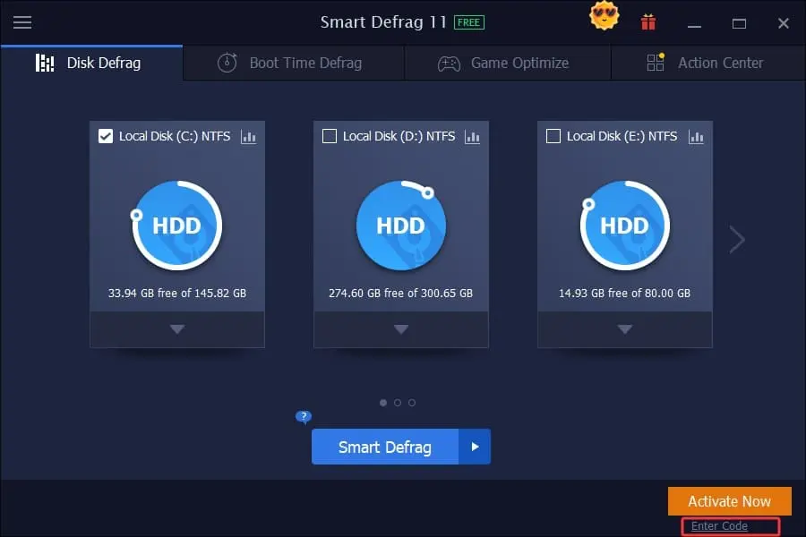 IObit Smart Defrag Pro Screenshot 1