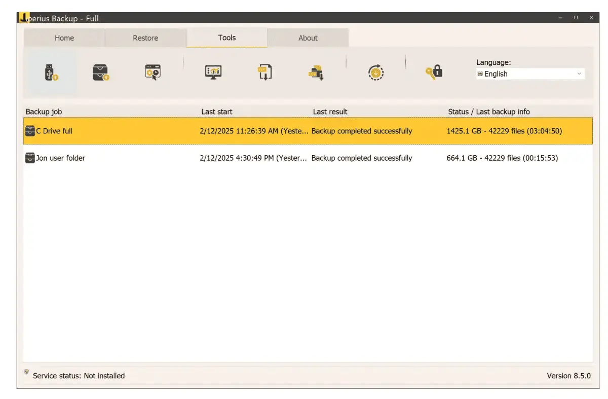 Iperius Backup Screenshot 2