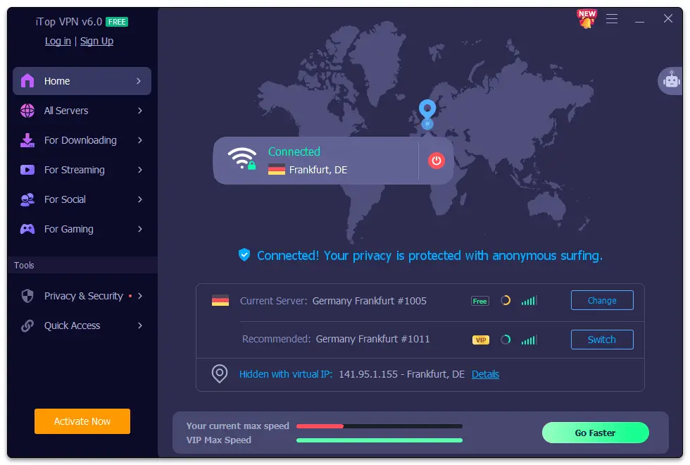 iTop VPN Screenshot 2