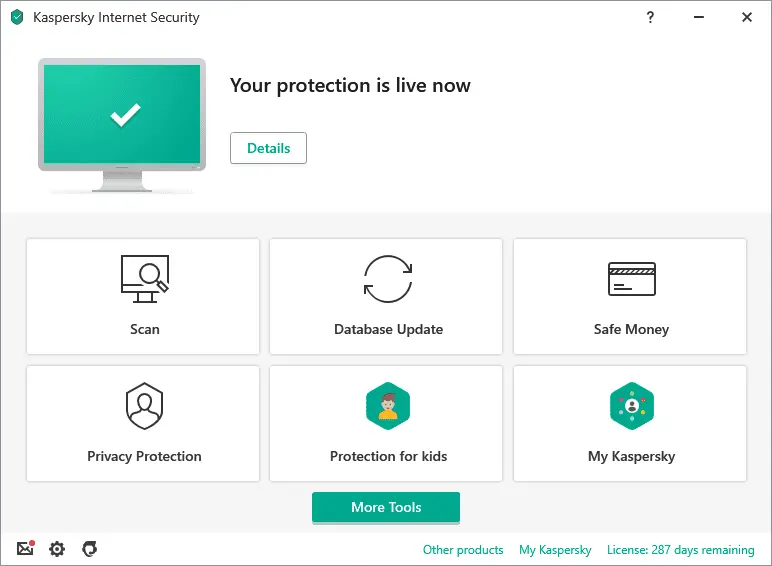Kaspersky Internet Security Screenshot 1