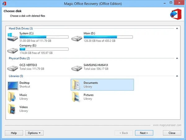 Magic Office Recovery Screenshot 1
