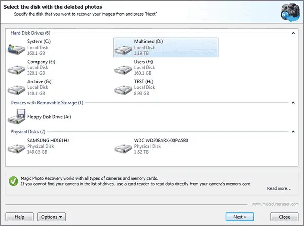 Magic Photo Recovery Screenshot 1
