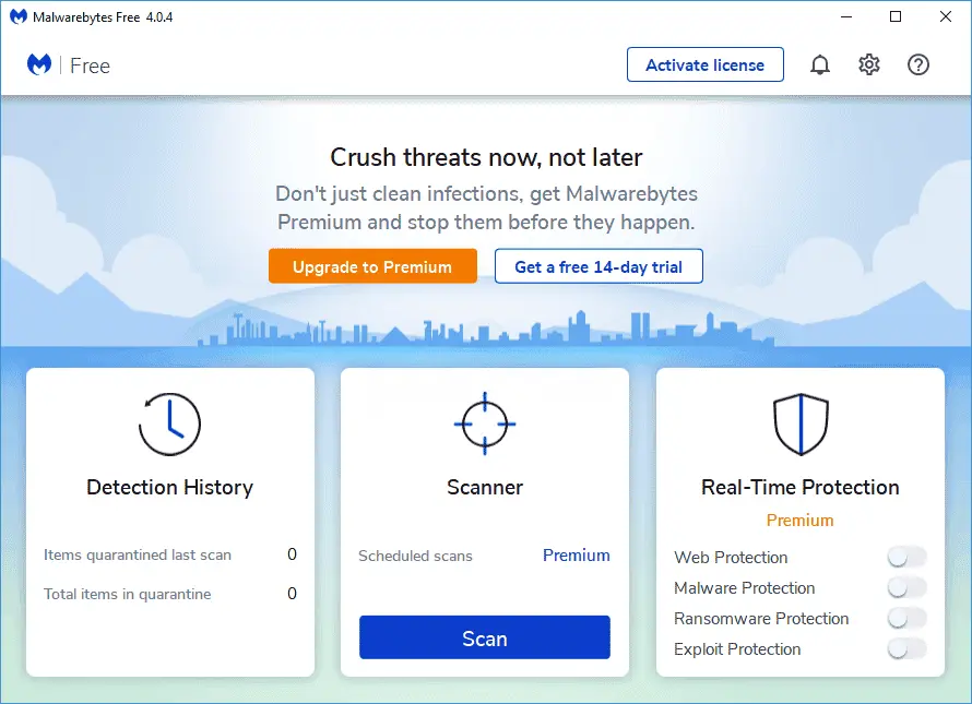 Malwarebytes Anti-Malware Premium Screenshot 1