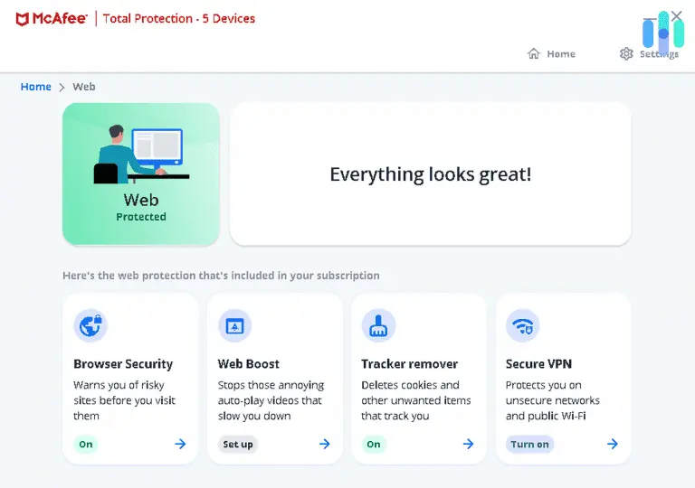 Mcafee Total Protection Screenshot 1