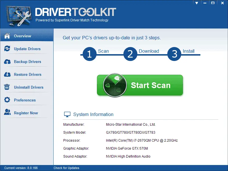 Megaify Driver Toolkit Screenshot 1