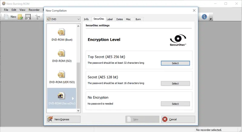 Nero Burning ROM Screenshot 2