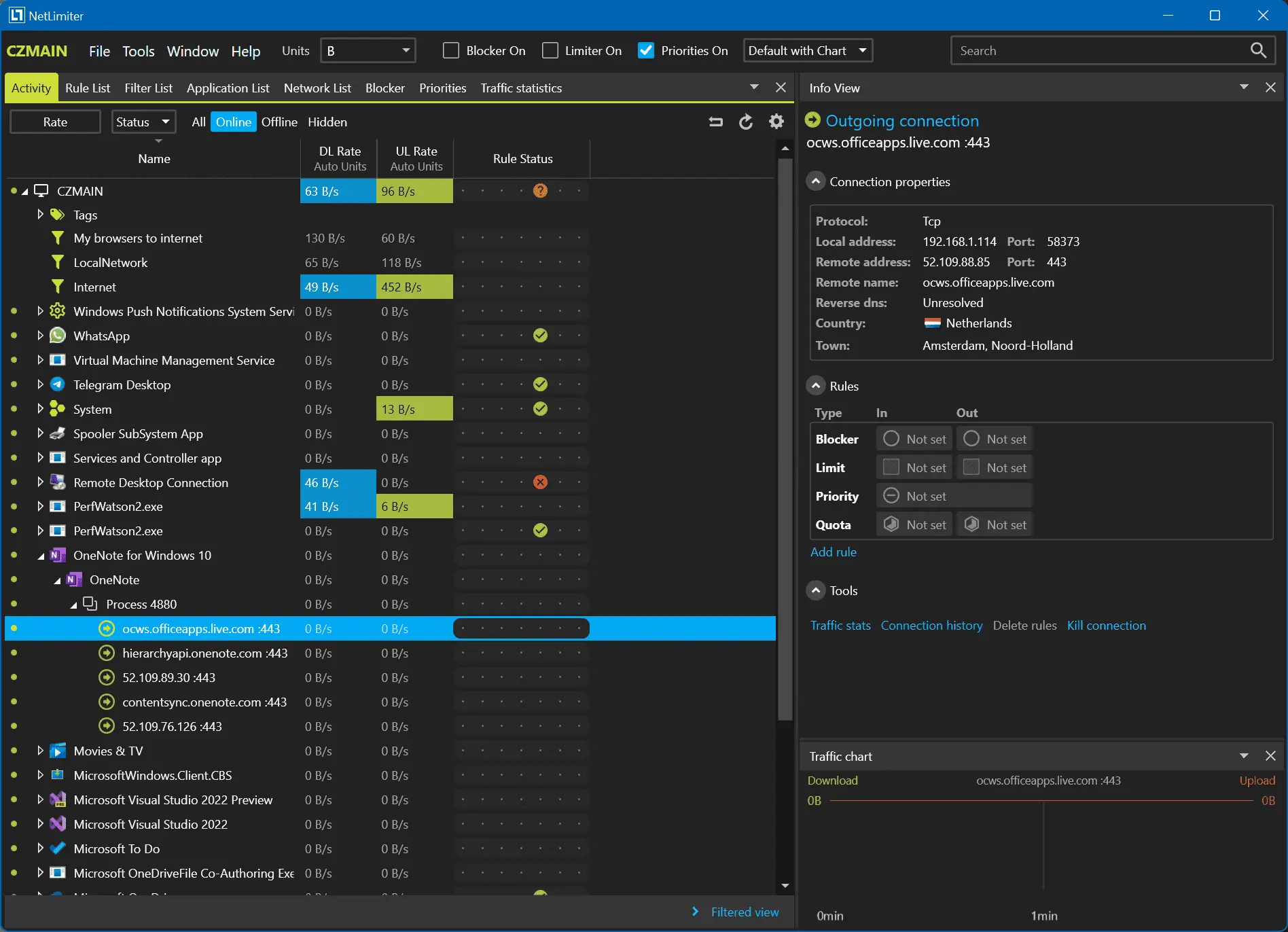 NetLimiter Pro Screenshot 1