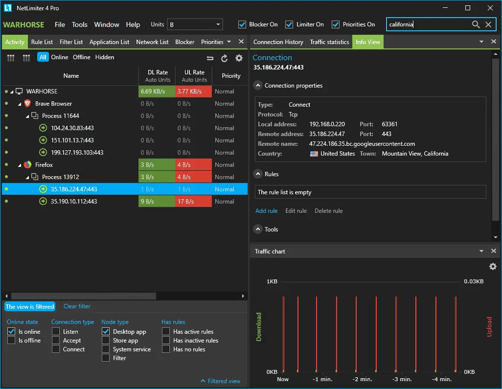 NetLimiter Pro Screenshot 2