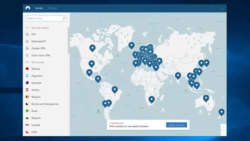 NordVPN Screenshot 2
