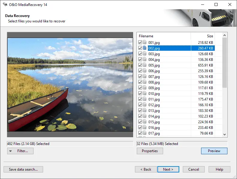 O&O Software Media Recovery Screenshot 2